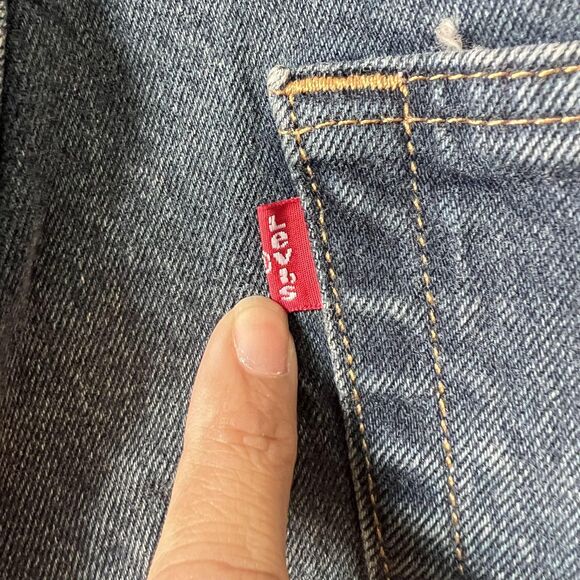 Levis 501 Jeans Men 40x30 Blue Stretch Denim Button Fly Straight Leg Classic NEW - Picture 10 of 14